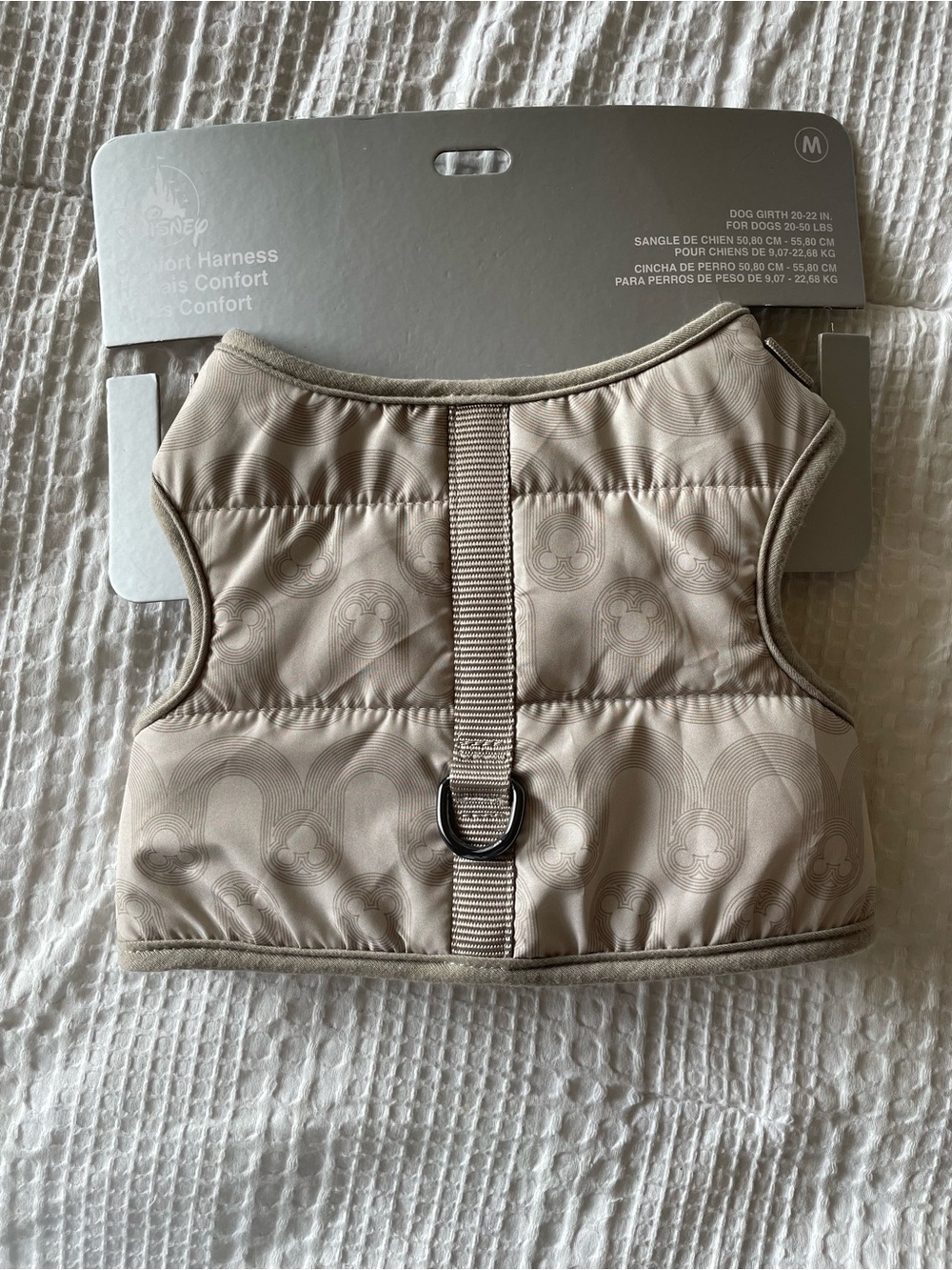 Disney Parks Comfort Dog Harness in Light Beige - Medium